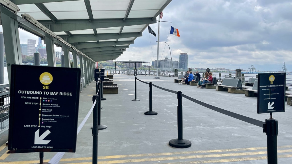 Pier 11 aller à Red Hook en ferry depuis Manhattan