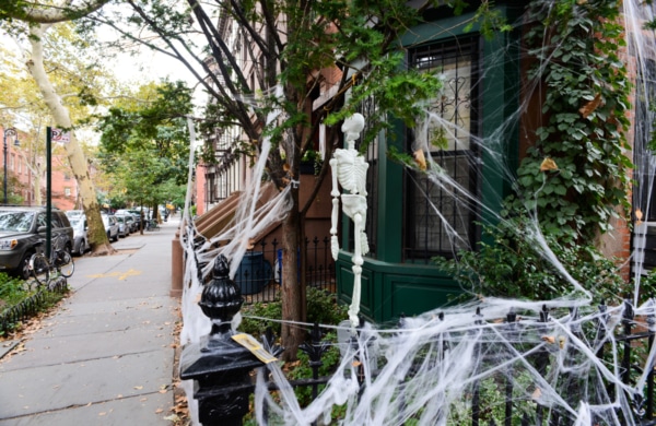 Décos d'Halloween à Brooklyn New York