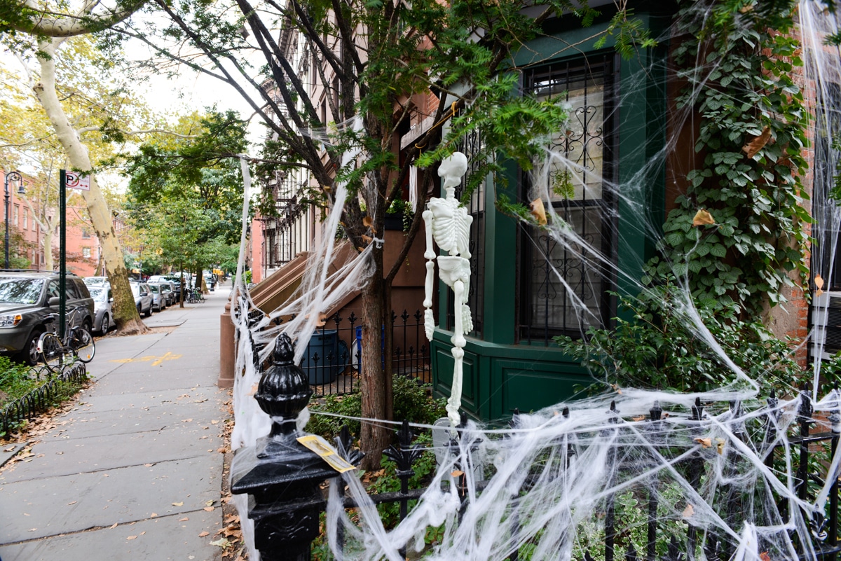 Décos d'Halloween à Brooklyn New York