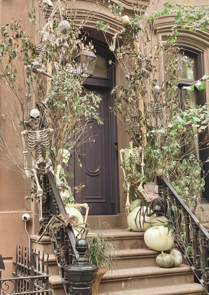 Maison décorée pour Halloween à Greenwich Village