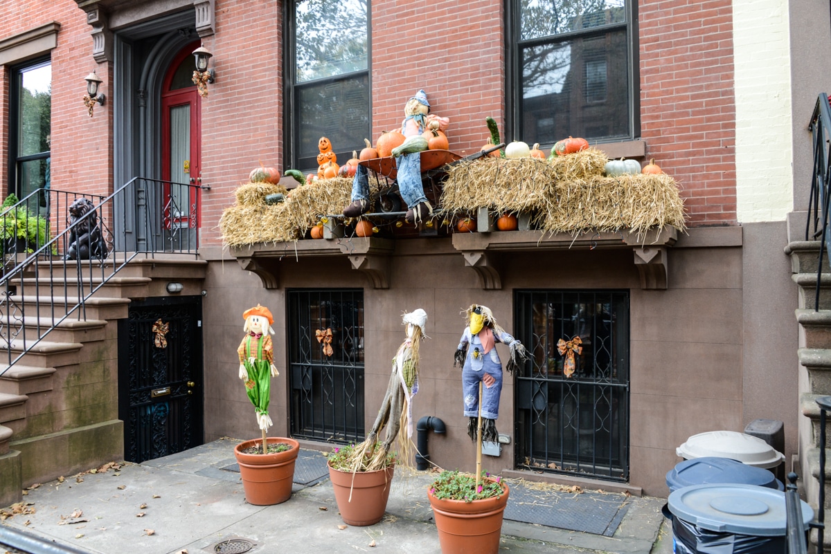 Décos d'Halloween à Brooklyn New York