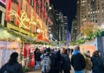 Marché de Noël devant Macy's à New York