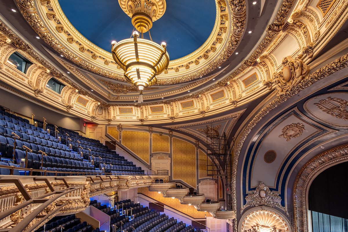Intérieur du Palace Théâtre à New York