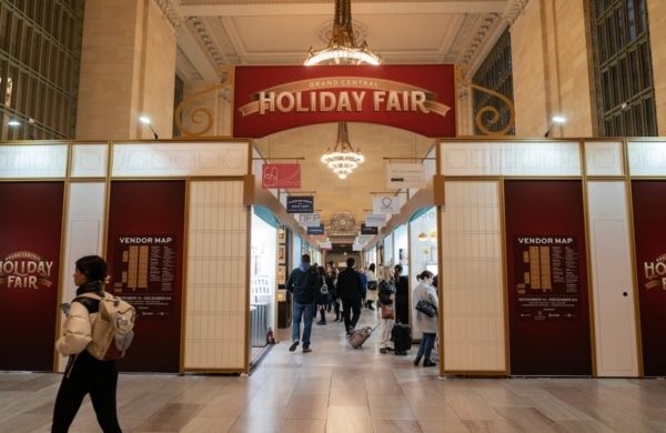 Marché de Noël à Grand Central Terminal à New York