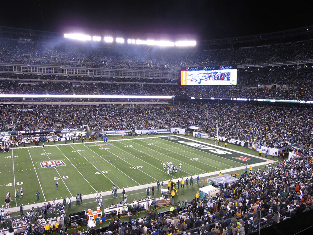 Match de NFL des NEw York Jets au MetLife Stadium