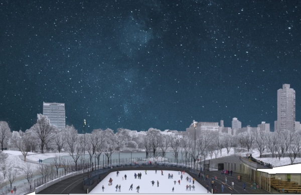 Maquette de la patinoire du Davis Center à Central Park