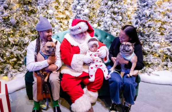 Rencontre avec le Père Noël à Brookfield Place à New York