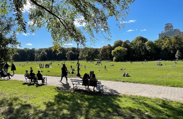 Prospect Park et ses grandes pelouses à Brooklyn