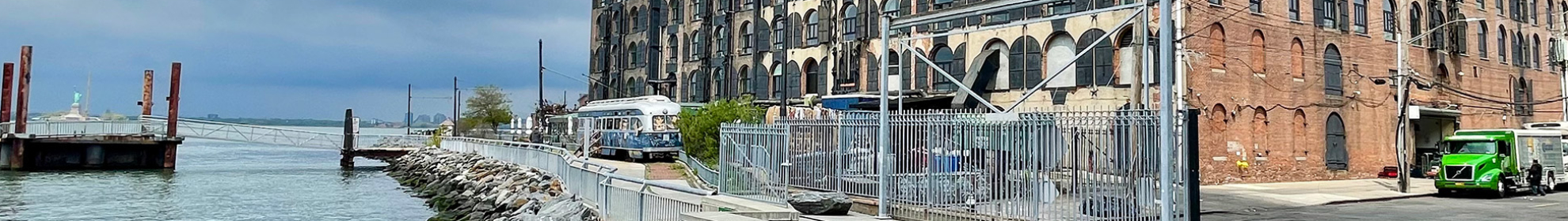 Vue sur la Statue de la Liberté depuis les docks de Red Hook