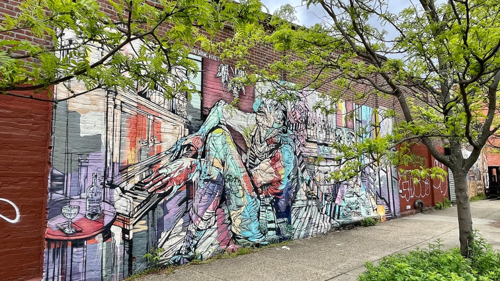 Street art à Red Hook, Brooklyn