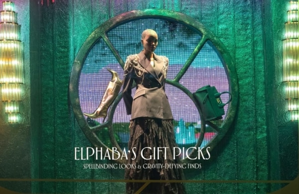 Vitrine sur le thème de Wicked à Noel à Bloomingdales