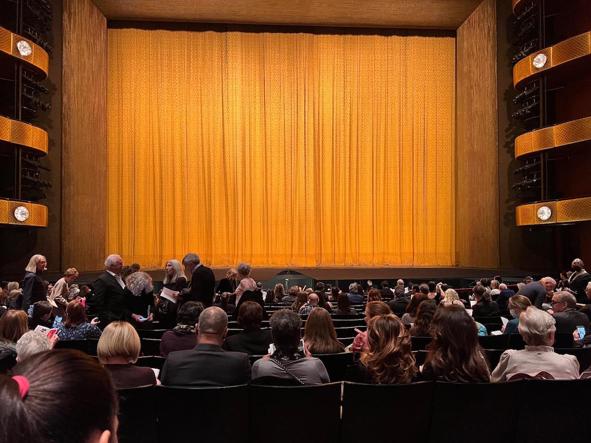 Vue depuis l'orchestre pour Casse Noisette à New York