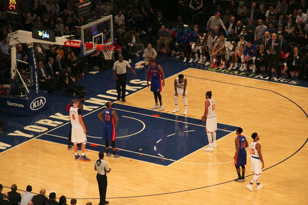 Match de basket des Knicks à New York