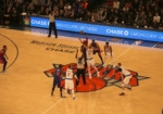 Début de match de basket à New York