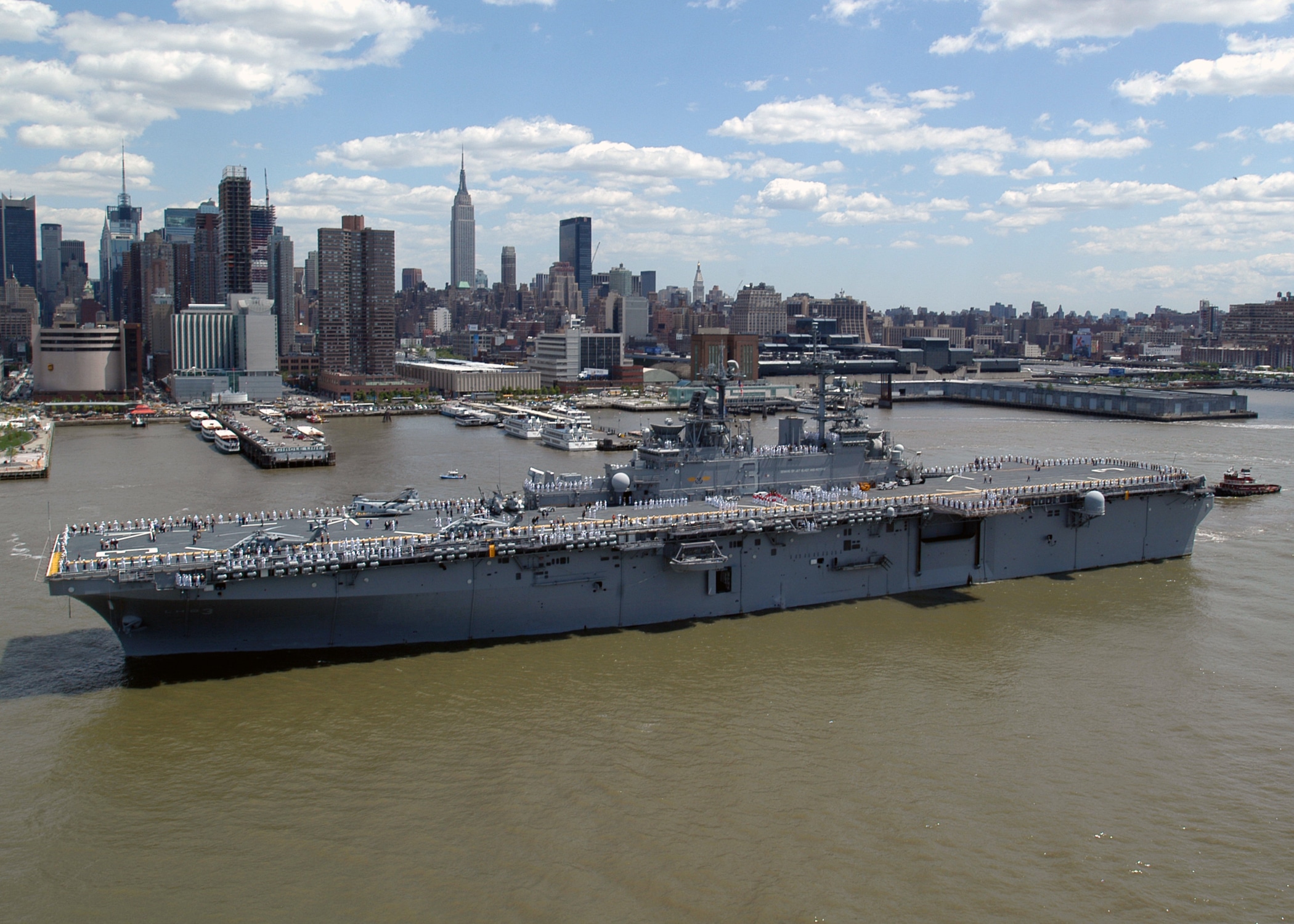New York Fleet Week porte avion Manhattan