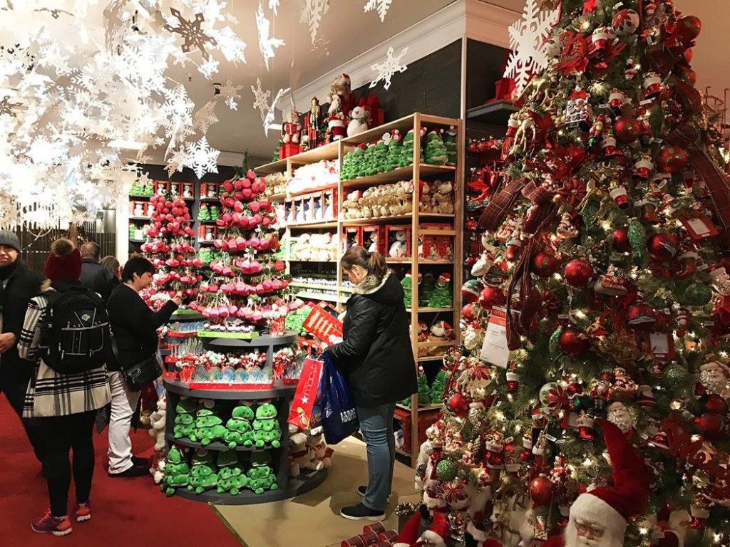 shopping lors des fêtes de fin d'année à NYC