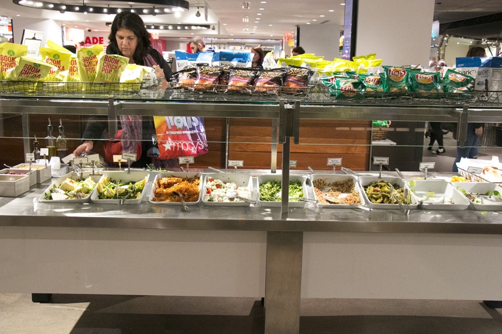 Food Court de Macy's à New York, la pause repas pendant la journée shopping