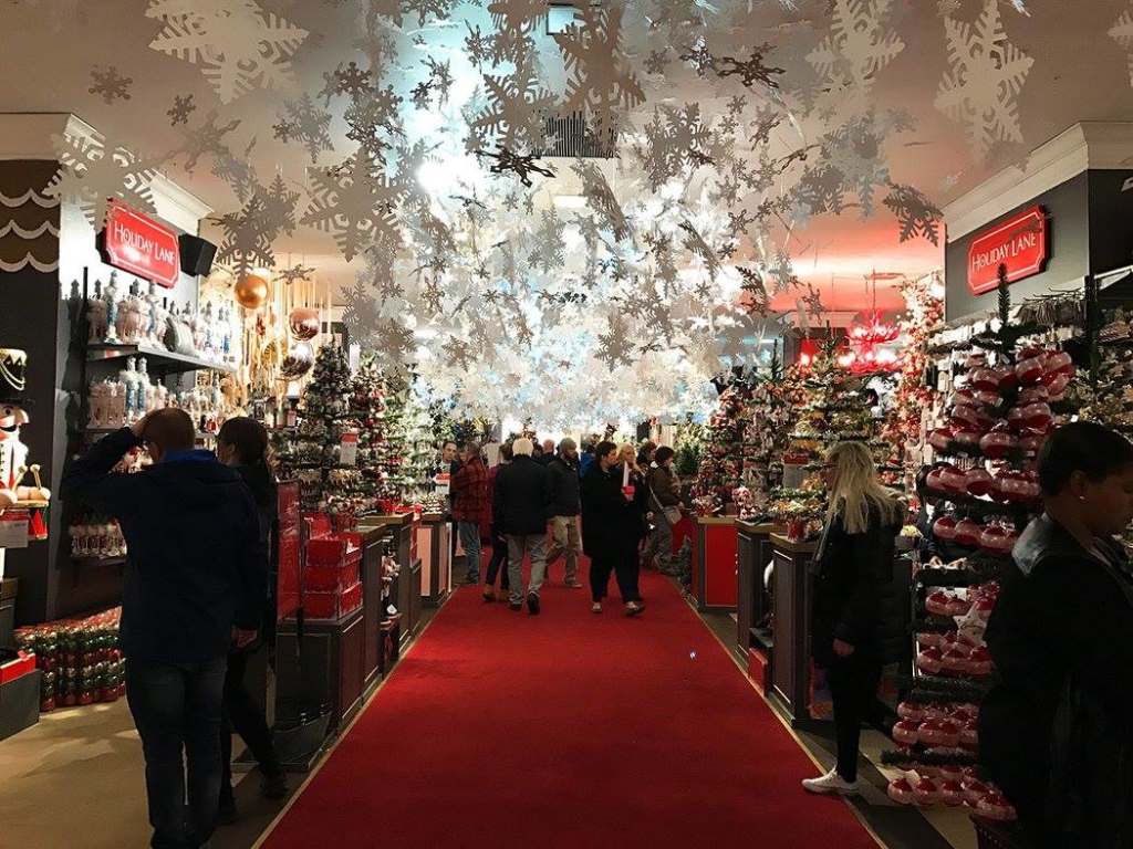 Décorations de Noël chez Macy's à New York