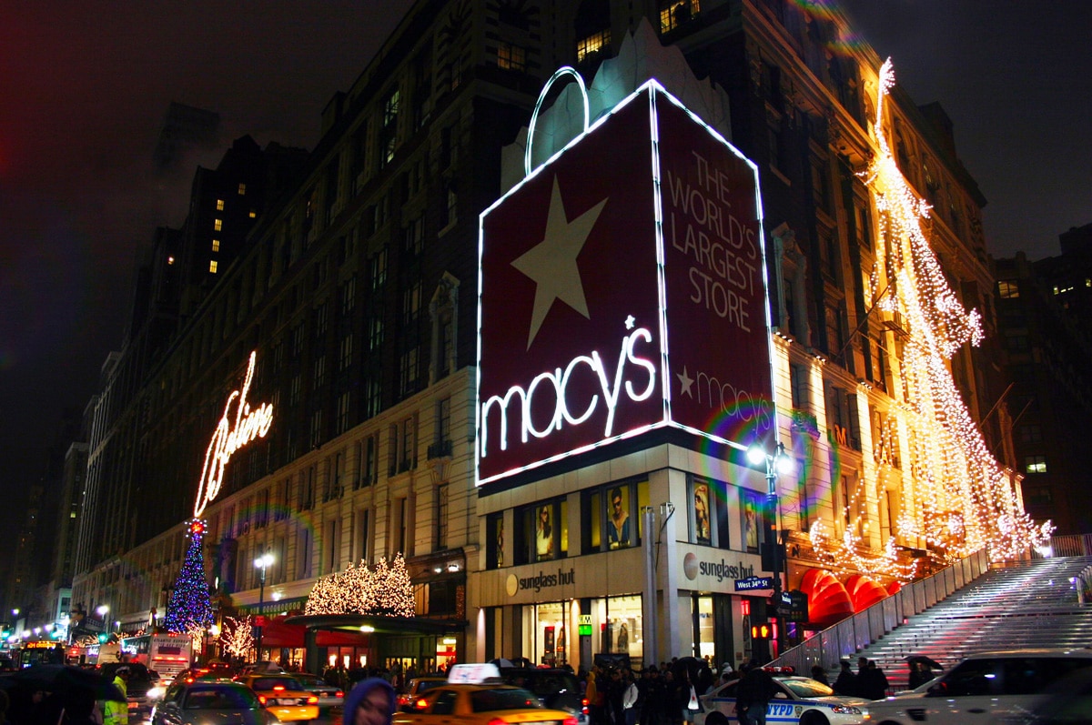 Macy's New York lumière Noel