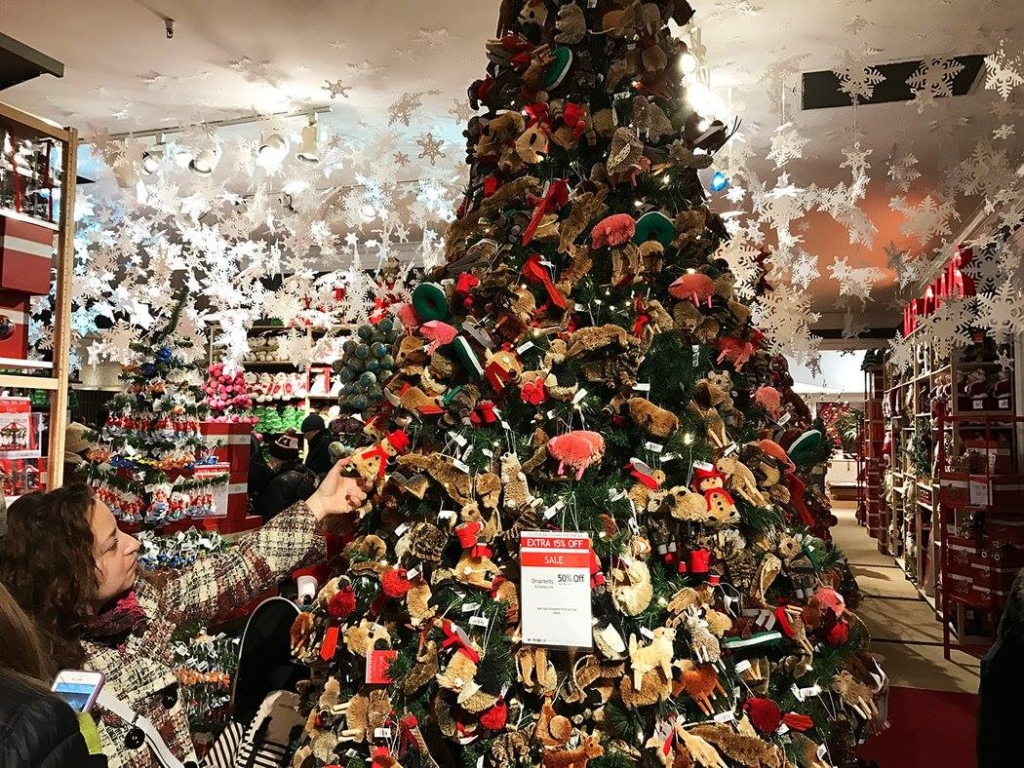 shopping décorations noel NYC
