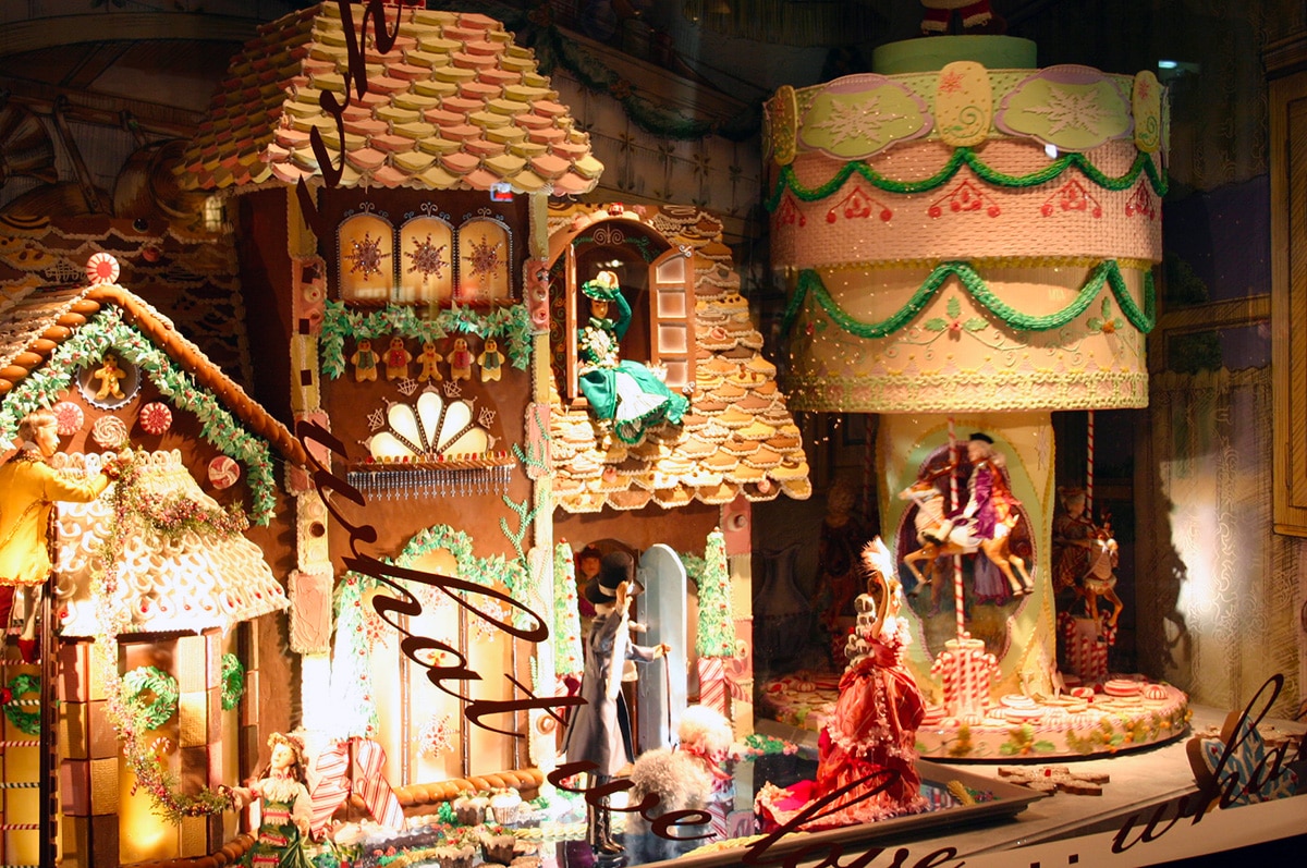 Vitrine de Noel à Macy's New York
