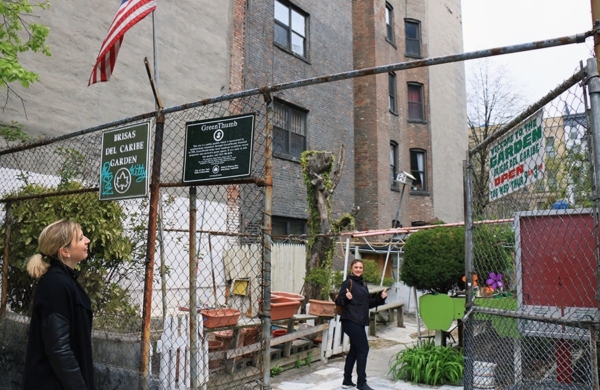 visite jardin communautaire à East Village