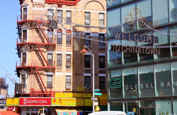 Entrée de Chinatown à New York