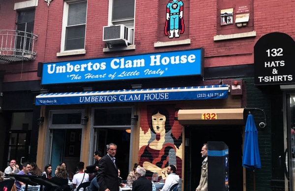 Little Italy restaurant umbertos NYC