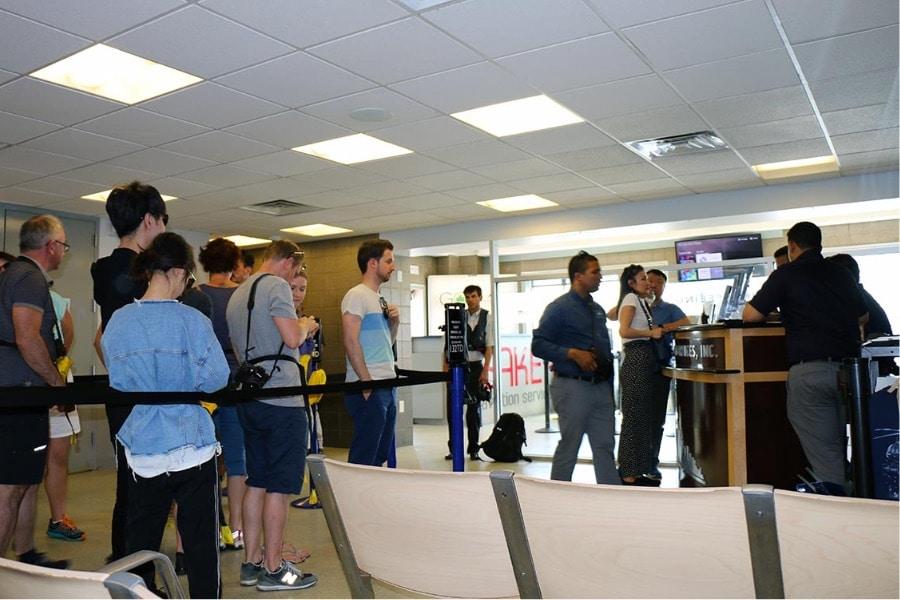 Embarquement pour un vol en hélicoptère à New York