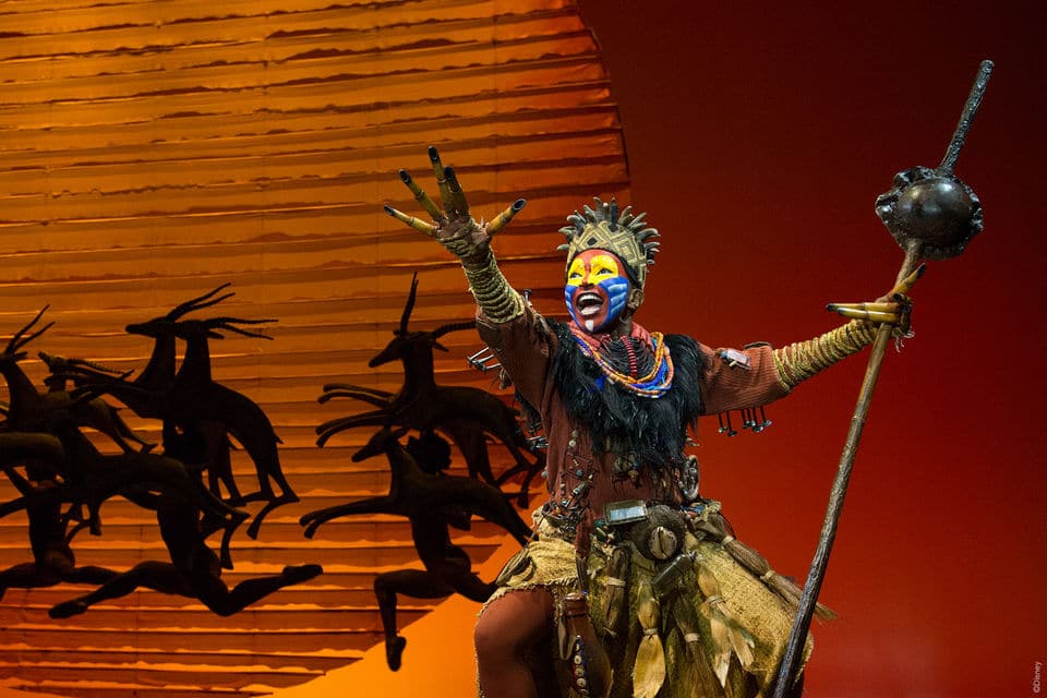 Photo extraite de la comédie musicale du Roi Lion