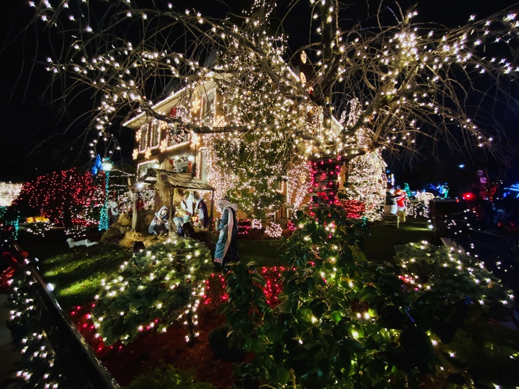 Décoration de Noel d'une maison à Dyker Heights New York