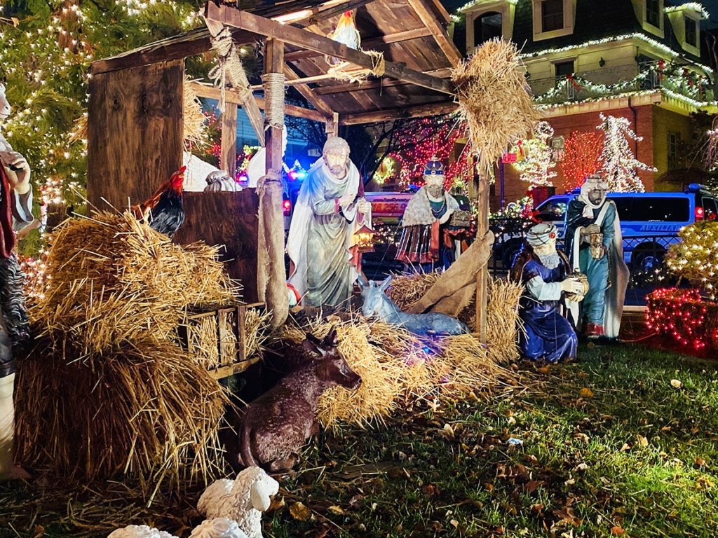 Crèche dans la rue à Brooklyn