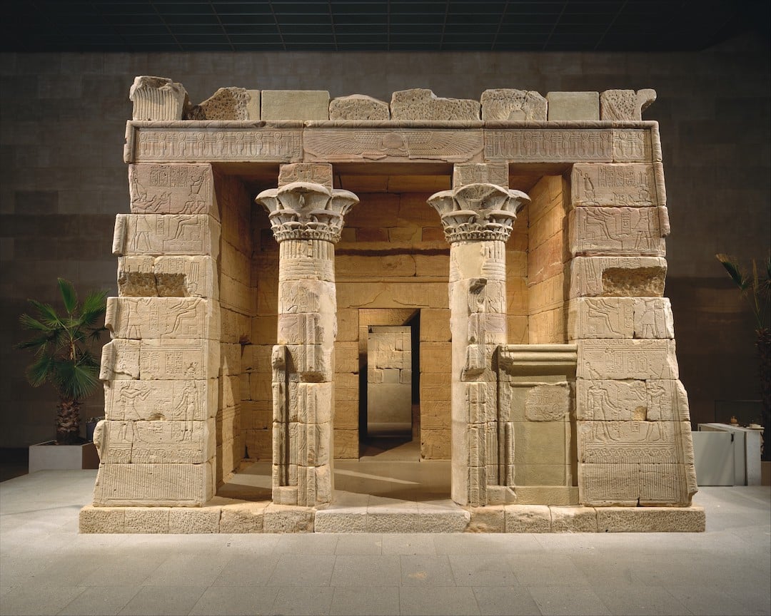 Temple égyptien de Dendur présent dans le MET.