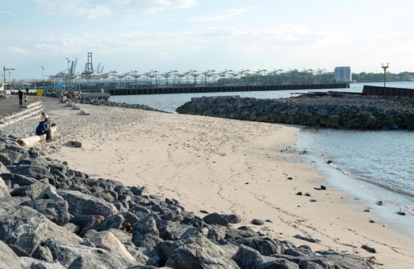Plage du Brooklyn Bridge Park à New York
