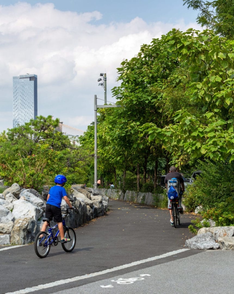 Pistes cyclables du Brooklyn Bridge Park