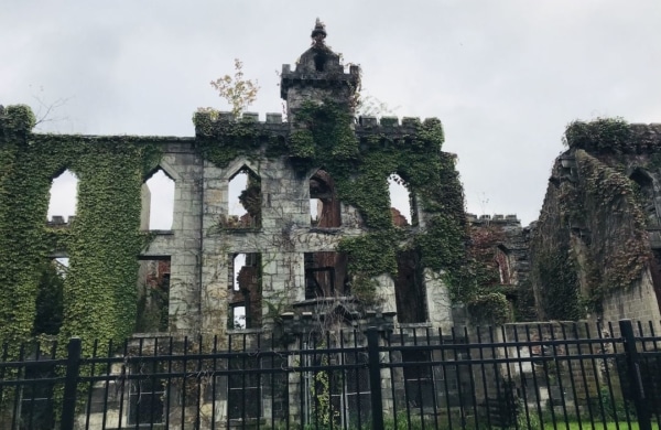 Ruines du smallpox hospital sur Roosevelt Island à New York