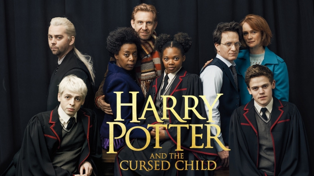 Affiche de Harry Potter and the Cursed Child avec tous les acteurs du spectacle