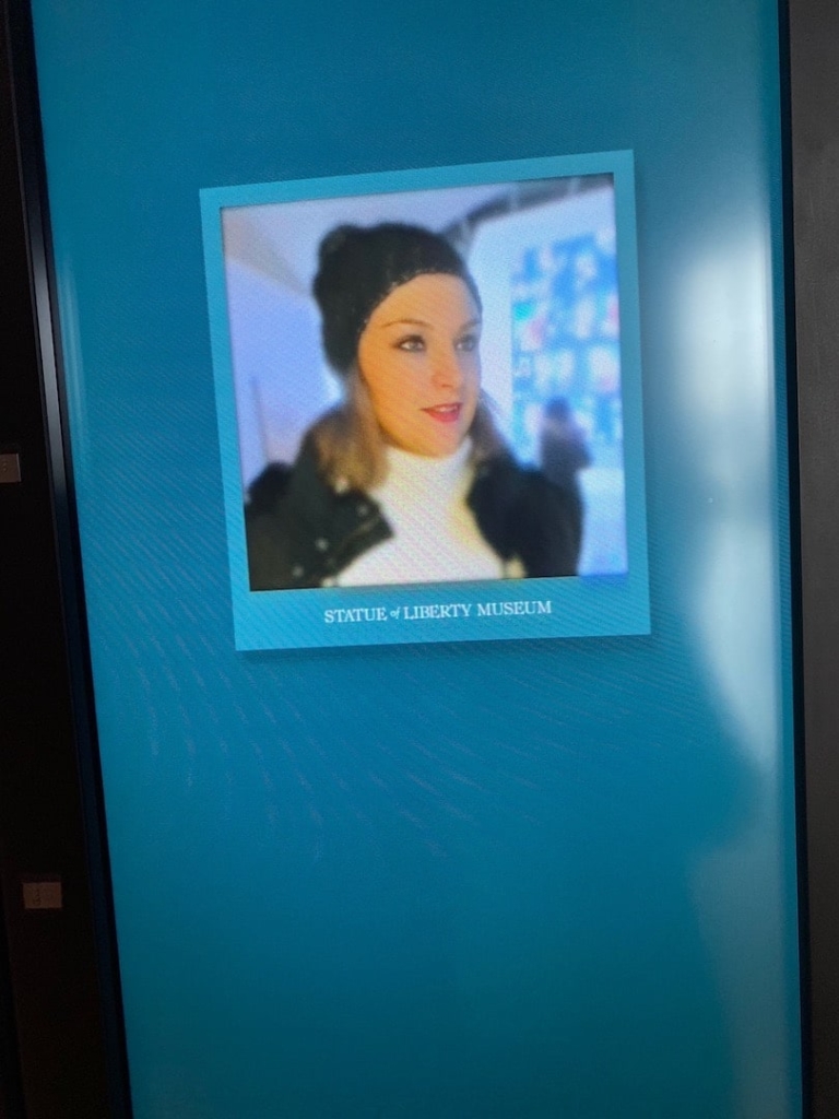 Borne photo au musée de la Statue de la Liberté