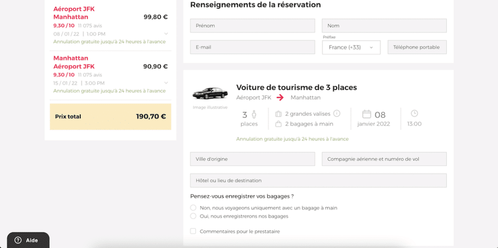 Tuto navette privée New York