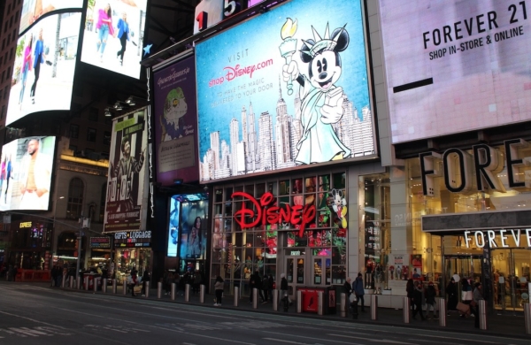 Extérieur de la boutique Disney à New York