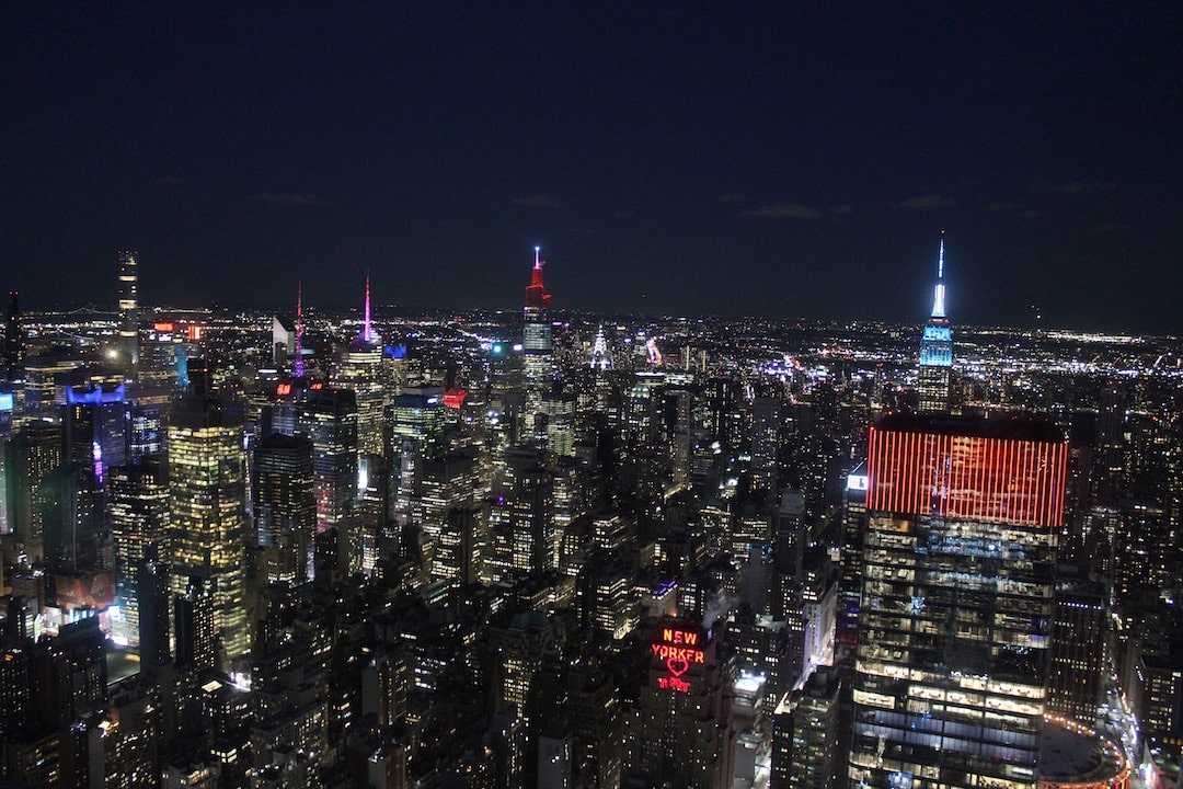 Vue de nuit depuis The Edge