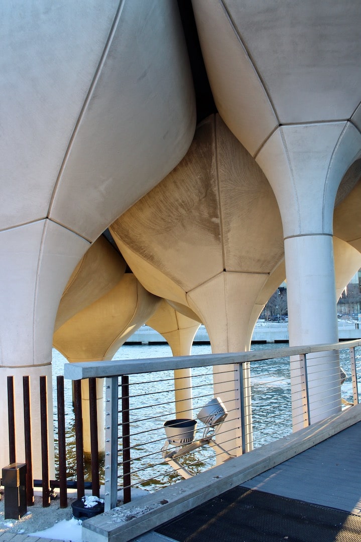 Pilotis de Little Island à New York